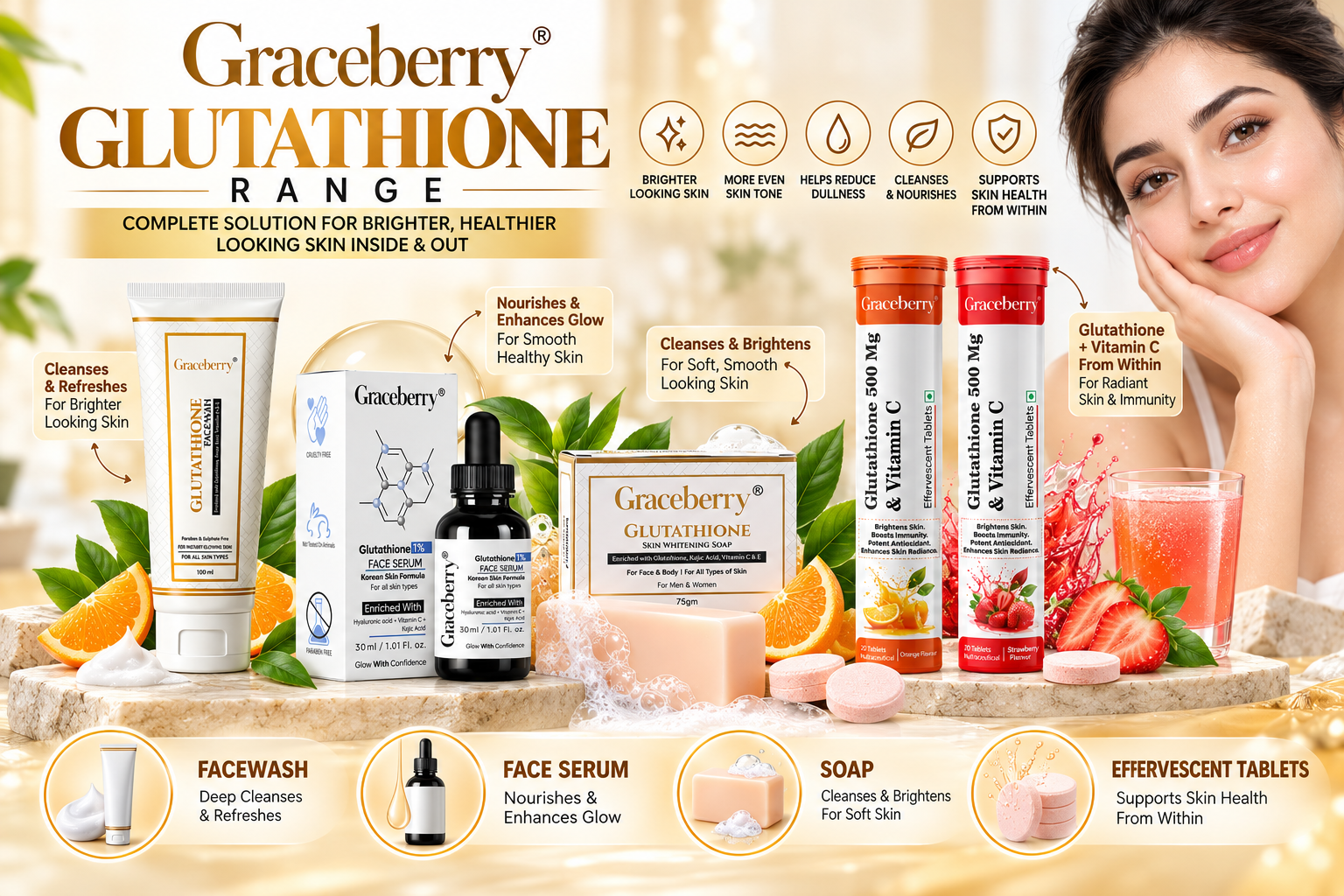 GRACEBERRY GLUTATHIONE RANGE PRODUCTS