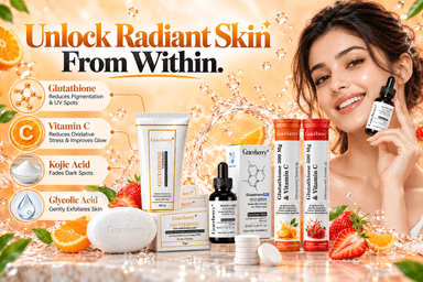 Glutathione Complete Care Kit – Graceberry Brightening Face Wash, Soap, Serum & Tablets