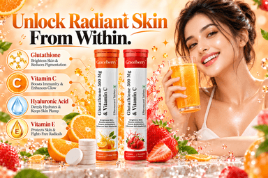 Graceberry Brightening Effervescent Tablets – Glutathione Radiance Fizz Duo (Orange + Strawberry)