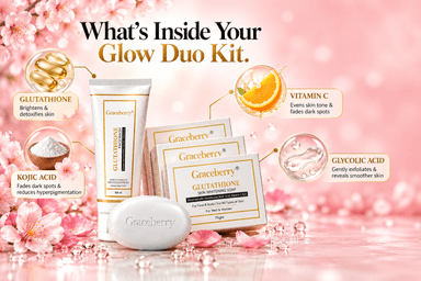 Glutathione Face Wash & Soap Combo – Graceberry Glow Duo Kit