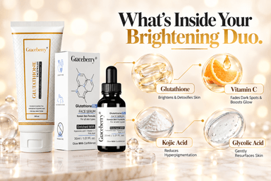 Glutathione Serum &amp; Face Wash Combo | Graceberry