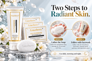 Glutathione Face Wash & Soap Combo – Graceberry Glow Duo Kit