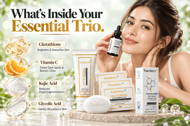 Glutathione Face Wash, Soap & Serum Combo | Graceberry