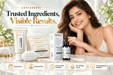 Glutathione Brightening Face Wash, Soap & Serum Combo – Graceberry Skin Essential Trio