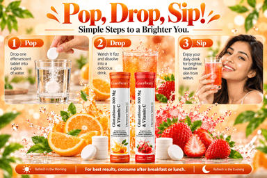 Graceberry Brightening Effervescent Tablets – Glutathione Radiance Fizz Duo (Orange + Strawberry)